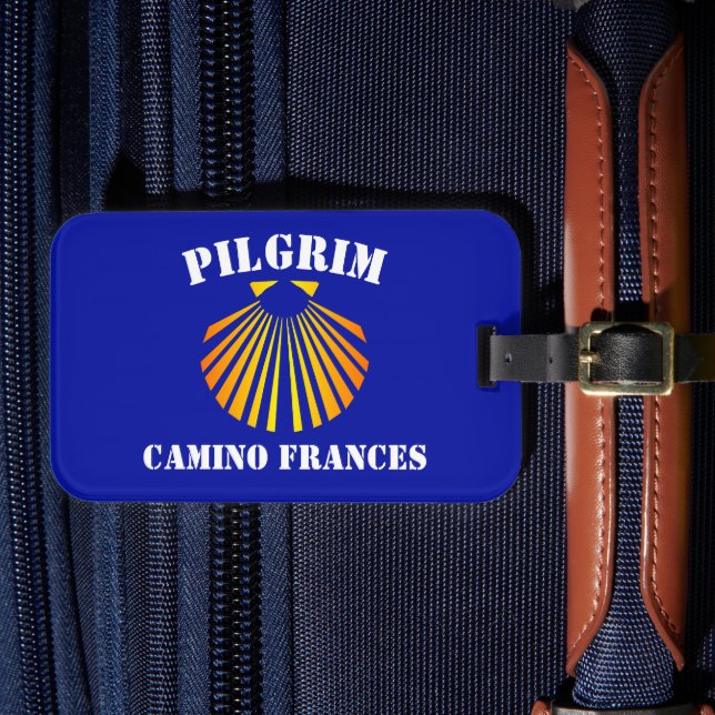 Camino Frances pilgrims Luggage Tag (Front Insitu 4)