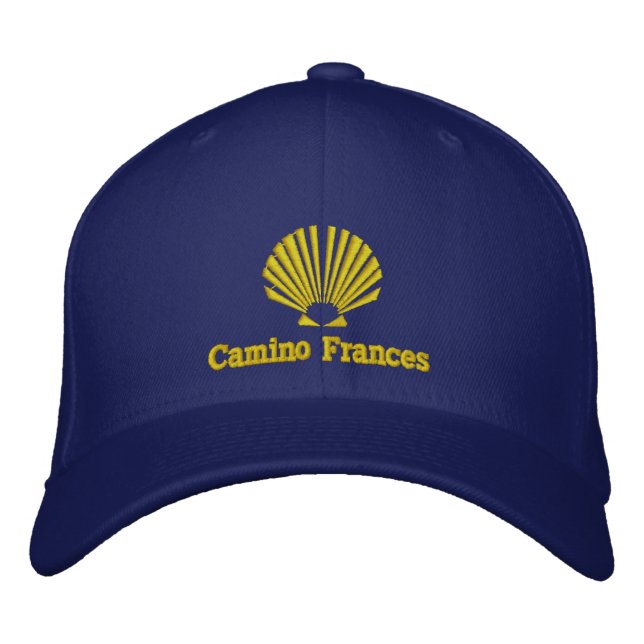 Camino Frances Pilgrims Scallop shell Embroidered Baseball Cap (Front)
