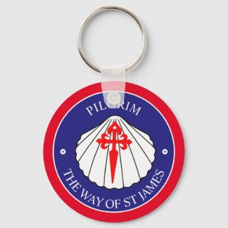 Camino Frances St James cross shell Keychain