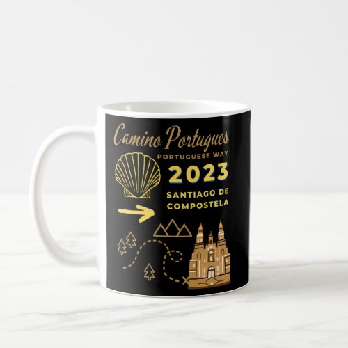 Camino Portugues Portuguese Way 2023 Santiago De C Coffee Mug