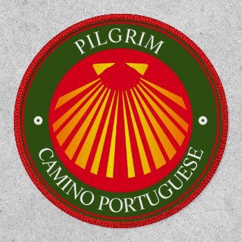 Camino Portuguese Pilgrims Shell Patch by customthreadz at Zazzle