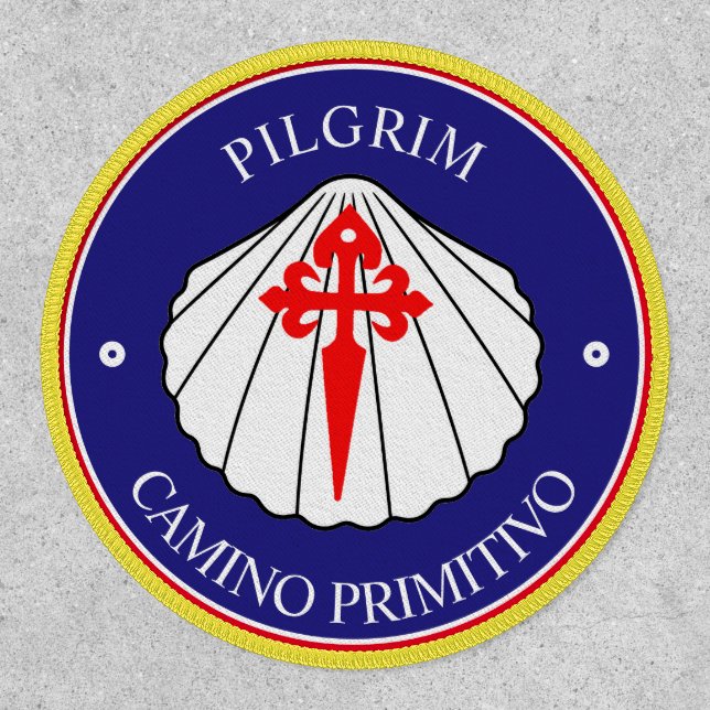 Camino primitivo pilgrims shell Patch (Front)