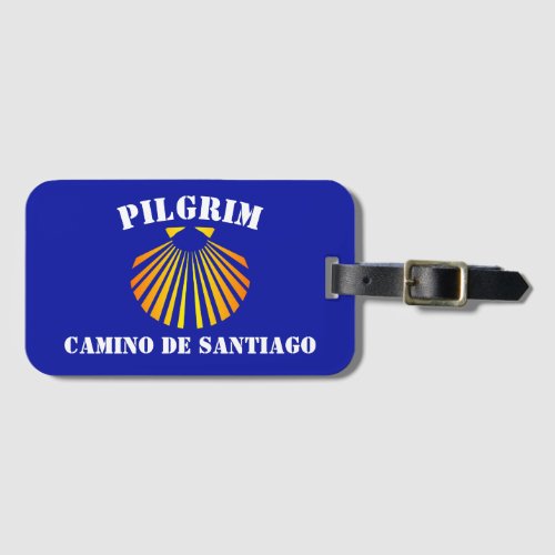 Camino Santiago de Compostela pilgrims Luggage Tag