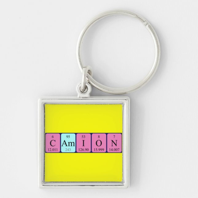 Camion periodic table keyring (Front)