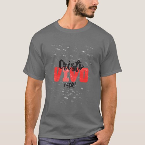 Camisa Bsica Cristo vivo est T_Shirt