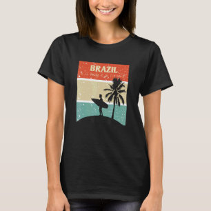 Camisa Brasil Surf Surfing Rio de Janeiro Brazil B T-Shirt