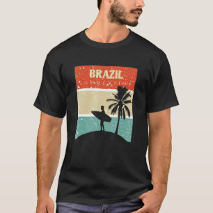 Camisa Brasil Surf Surfing Rio de Janeiro Brazil B T-Shirt