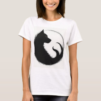 Camisa feminina lobo design T-Shirt