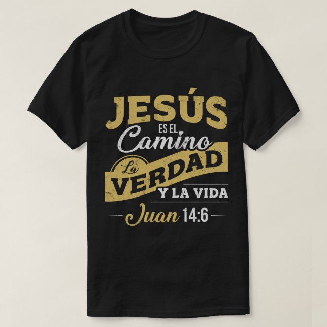Camisas Cristianas de manga larga sobre Jesus T-Shirt (Design Front)