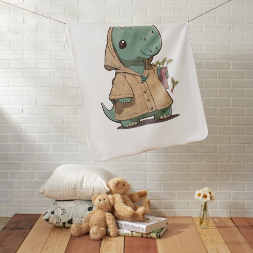 Camiseta Adorable Dino Bringing Cuteness Baby Blanket