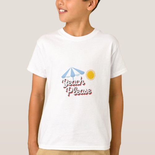 Camiseta bsica para nios Beach please T_Shirt