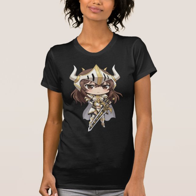 Camiseta Bella+Canvas Cavaleiro Chibi [F] T-Shirt (Front)