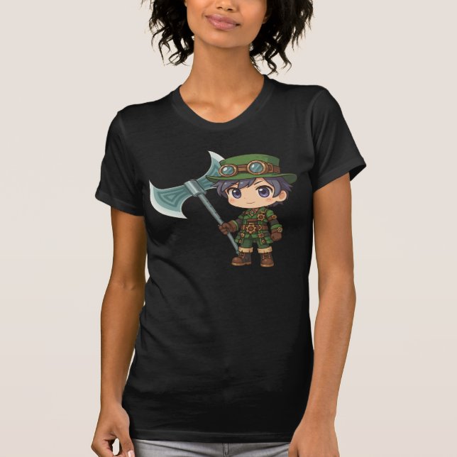 Camiseta Bella+Canvas Cavaleiro Steampunk T-Shirt (Front)
