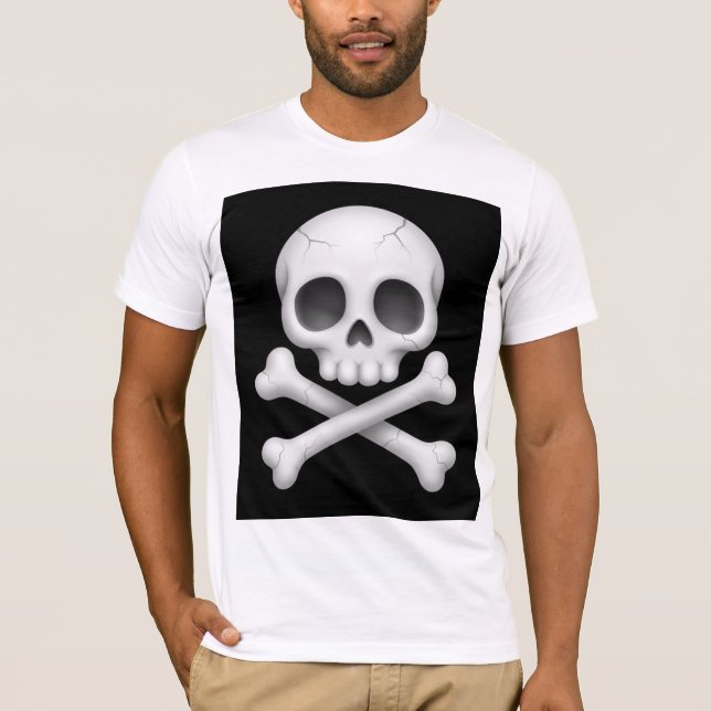 Camiseta Bella+Canvas Crânio Polido T-Shirt (Front)