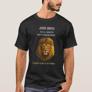 Camiseta Cristiana Masculina Jesús Rey Verdadero T-Shirt
