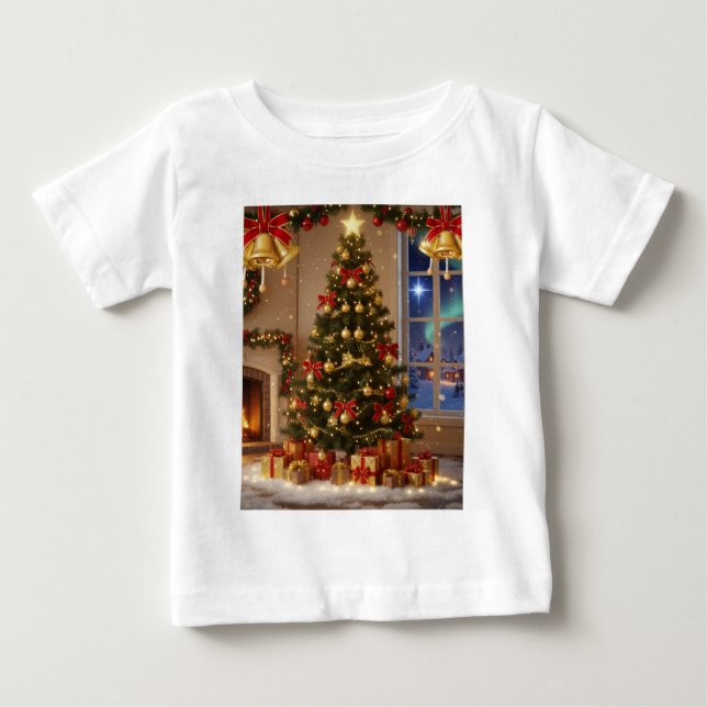 Camiseta de bebe de natal baby T-Shirt (Front)