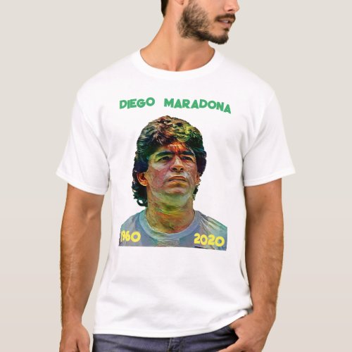 Camiseta De Ftbol Americano Para Hombre Maradona T_Shirt