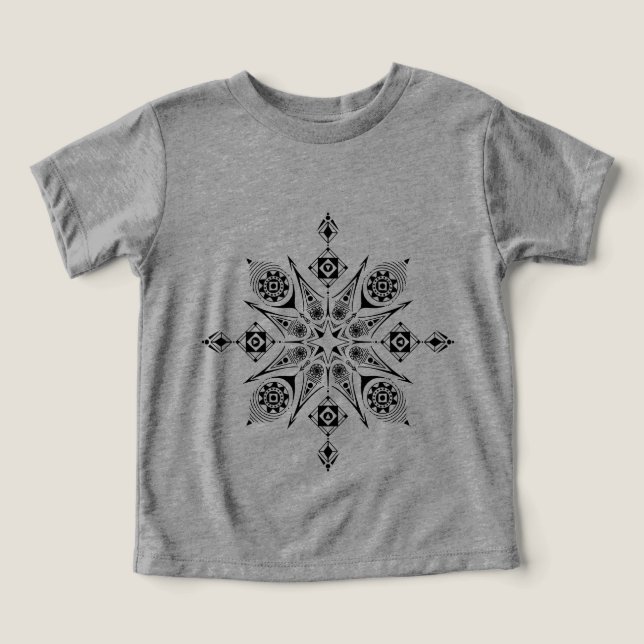 Camiseta de mandala toddler t-shirt (Design Front)