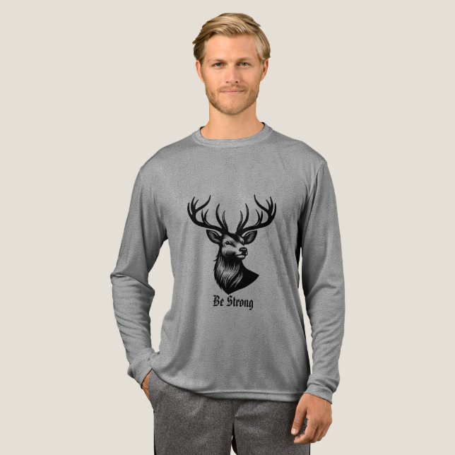 Camiseta de Manga Larga Tri-Blend Shirt (Full Front)