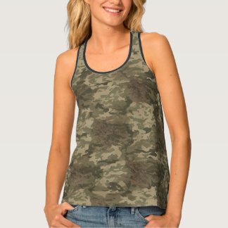 Camiseta de Tirantes Camo Militar Clásico Tank Top