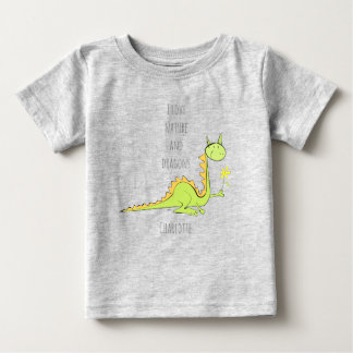 Camiseta Drag&#243;n con Flor Baby T-Shirt