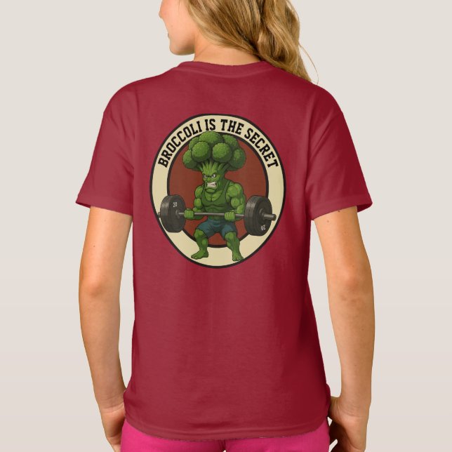 Camiseta Infantil Broccoli is the Secret - Back T-Shirt (Back)