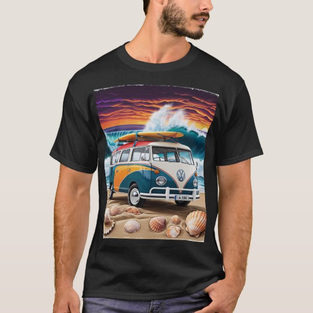 Camiseta Kombi and Surf T-Shirt (Front)