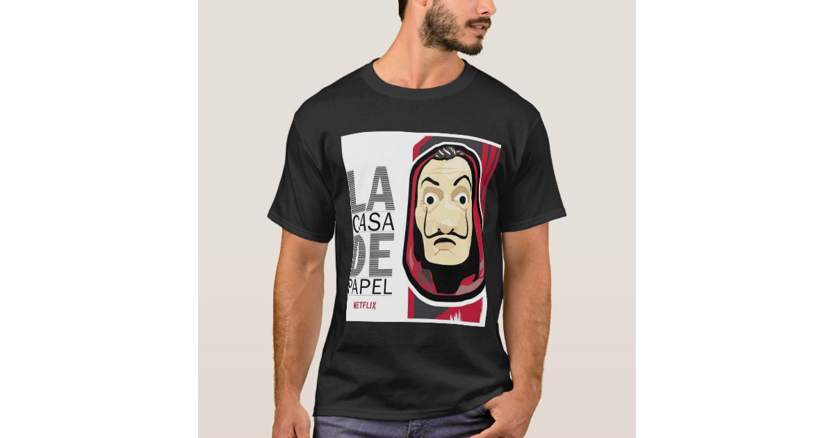 T shirt men Funny Design La Casa De Papel T Shirt Money Heist Tees