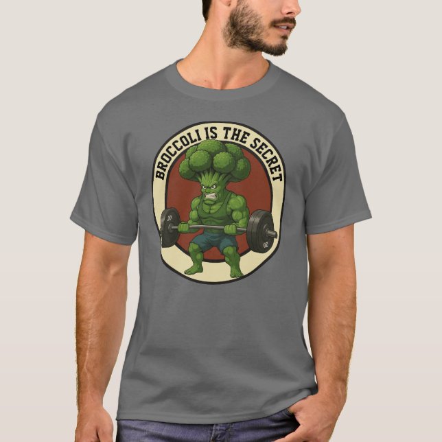 Camiseta Masc. Broccoli is the Secret - Front T-Shirt (Front)