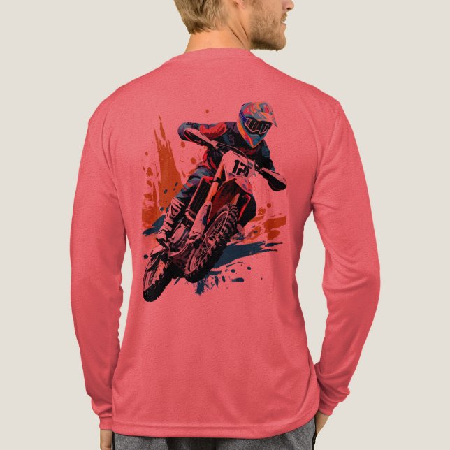 Camiseta motocross MudMxx Tri-Blend Shirt (Back)