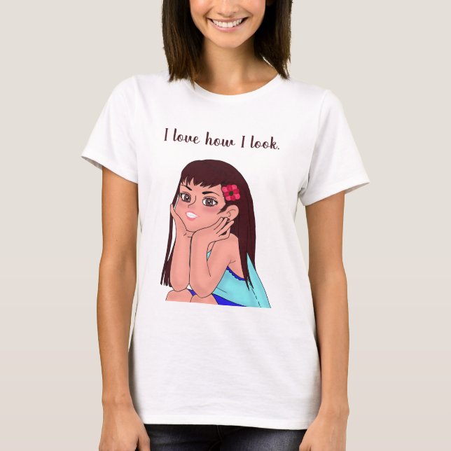 Camiseta mujer i love how i look T-Shirt (Front)