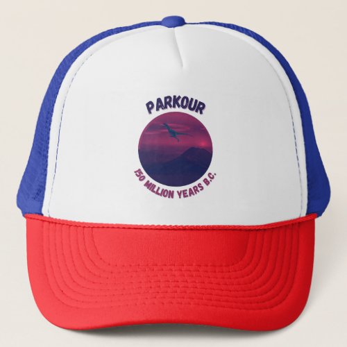 Camiseta Pakour dinosanurus The beginning Trucker Hat