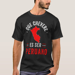 Camiseta Peruana Peruvian Flag Pride Peru Map Men  T-Shirt