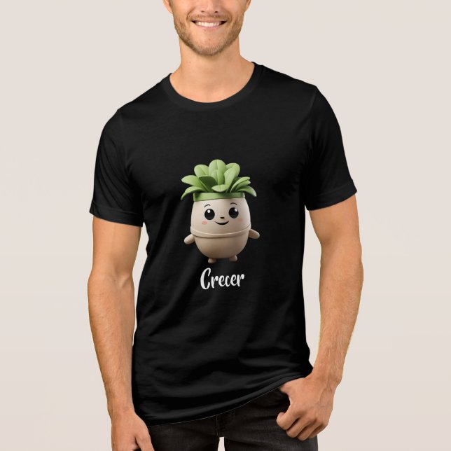 Camiseta Pipo Crecer – Diseño Inspirador Tri-Blend Shirt (Front)