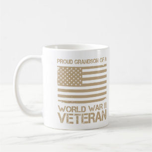 Camiseta Proud Grandson of a World War II Veteran Coffee Mug