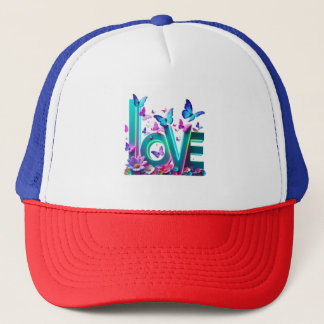 Camiseta Vibrant Love and Butterflies – Colorful F Trucker Hat