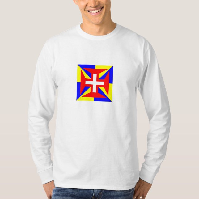 Camisia Longa Alba de Suprema Militia Christi T-Shirt (Front)