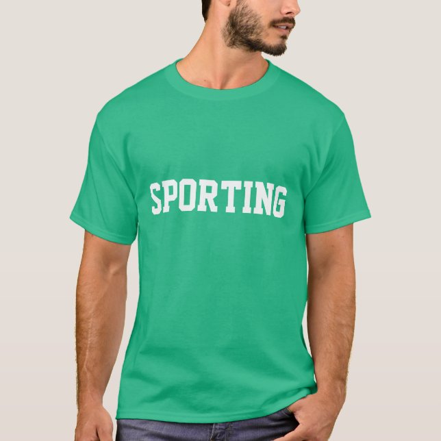 "Camisola Sporting Com Nome" T-Shirt (Front)
