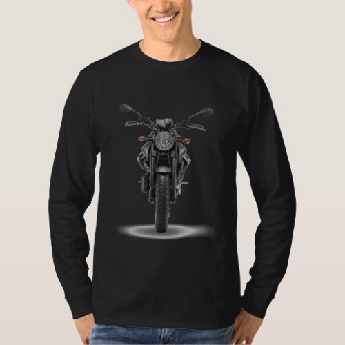 Camista Black MLonga _ Custom MotoGuzzi Griso T_Shirt