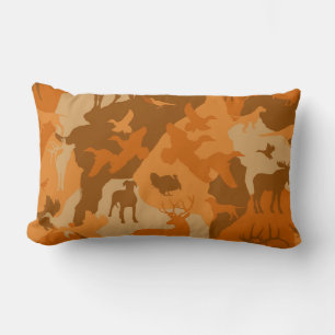 Cammo 3/camoflauge/deer/elk/moose/hunting dog lumbar pillow