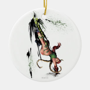 Cammy Kick Ceramic Ornament