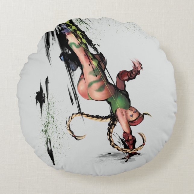 Cammy Kick Round Pillow (Front)