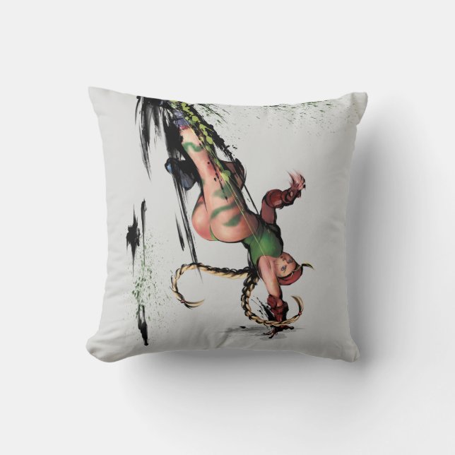Cammy Kick Throw Pillow (Front)