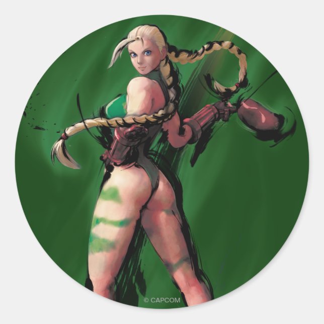Cammy Turn Classic Round Sticker (Front)