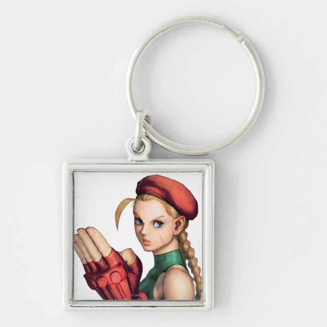 Cammy With Hand Up Keychain (Front)