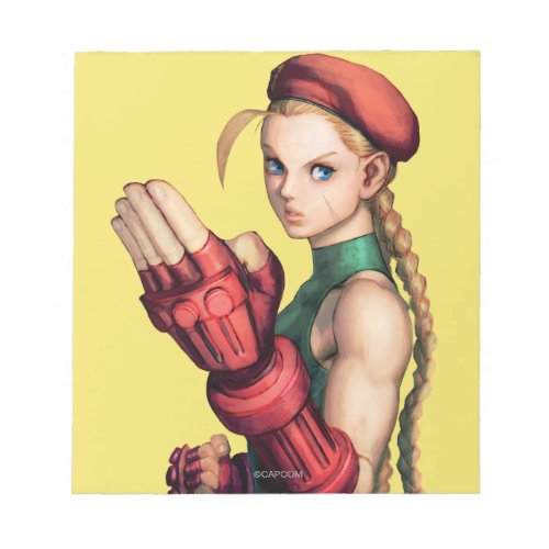 Cammy With Hand Up Notepad