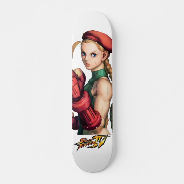 Cammy With Hand Up Skateboard (Front)