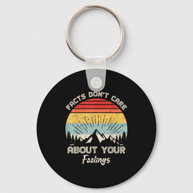 Camng Crew Facts Don't Care About Your Feelings Re Keychain (Front)