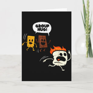 Camng Group Hug Smores Funny Marshmallow Men Women Card