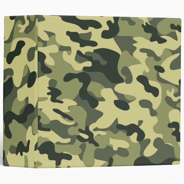 Camo 3 Ring Binder (Front/Spine)